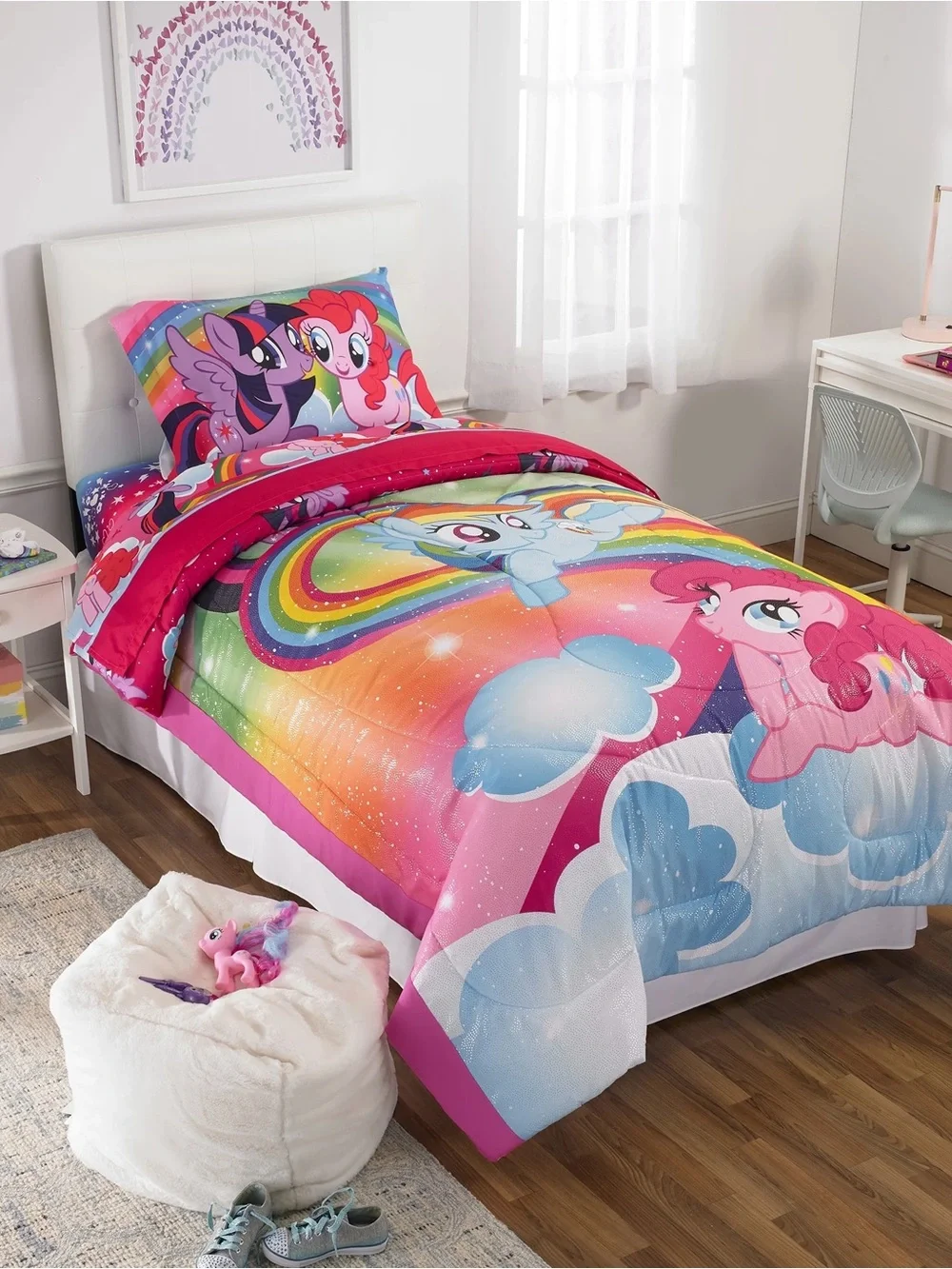 My Little Pony Twin Comforter Shimmer Rainbow Dash, Pinkie Pie, Twilight Sparkle